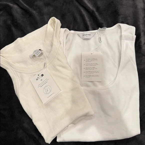 White maternity tanks - Picture 2 of 4